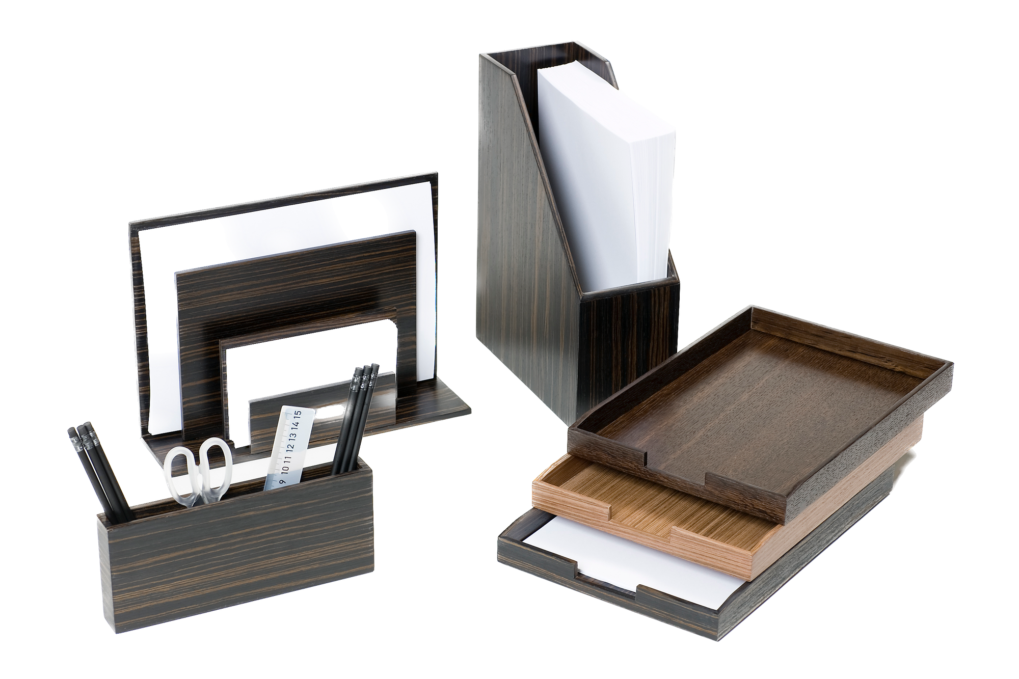 Stunning and unique luxury desk sets by iWOODESIGN. Select your luxury desk accessories from our unique designs, all made to the highest standards in craftsmanship. All items are gift boxed in beautiful packaging and delivered worldwide. Exquisite gifts.