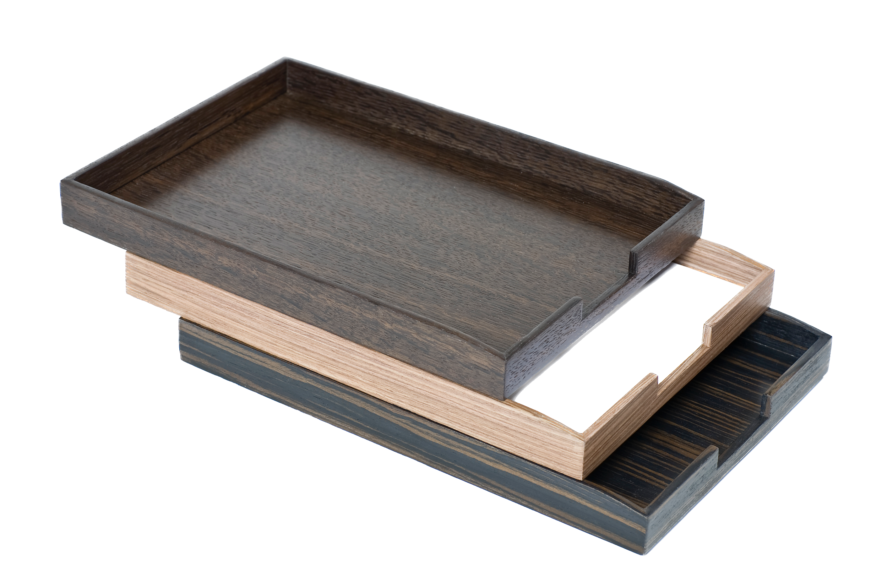 Luxury Wooden Stackable Letter Trays | iWoodesign