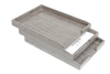 Set of 3 Stackable Letter Trays - Sterling Grey