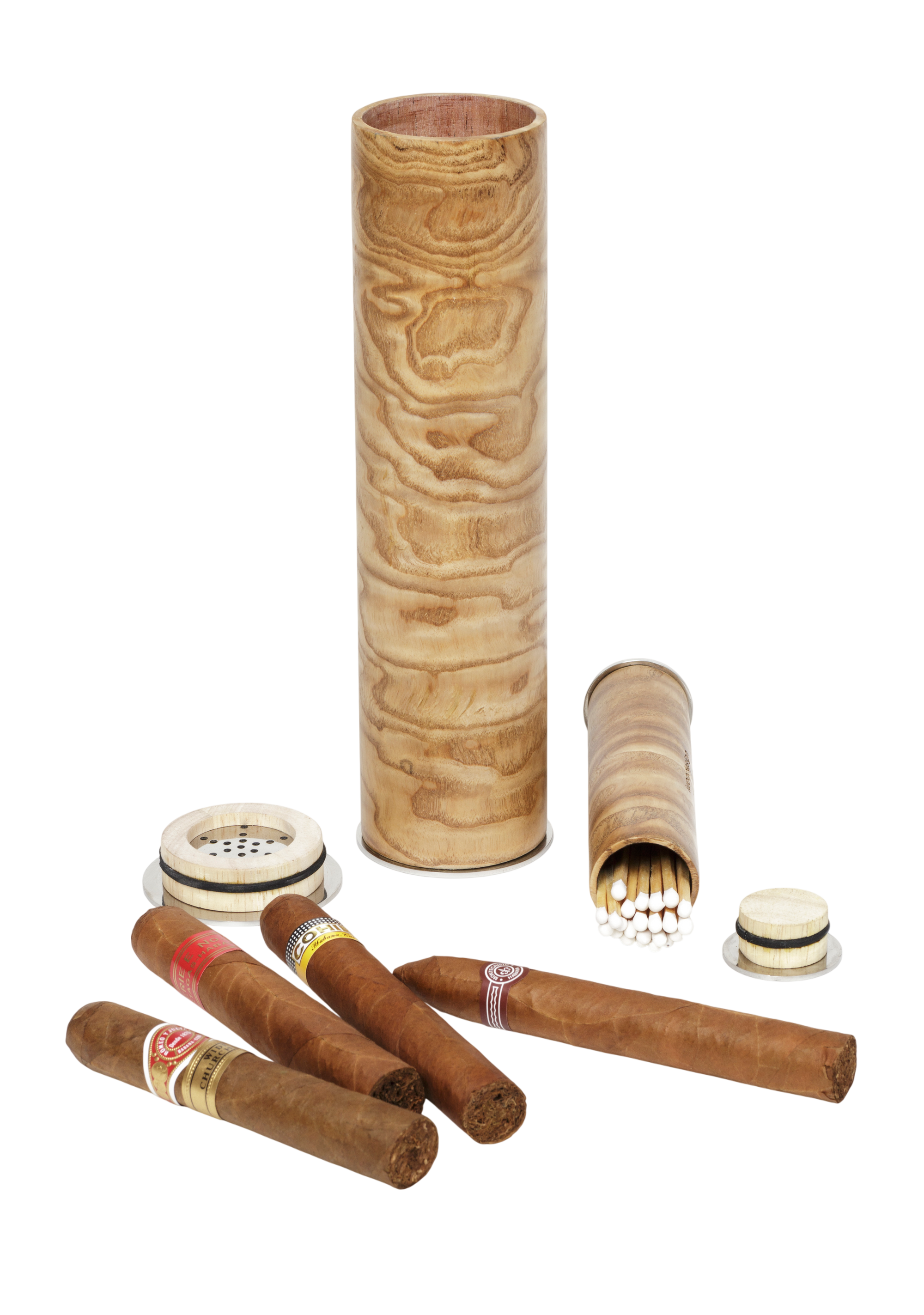 Cigar Humidifier and Match Striker - Tamo Ash Exclusive Creations