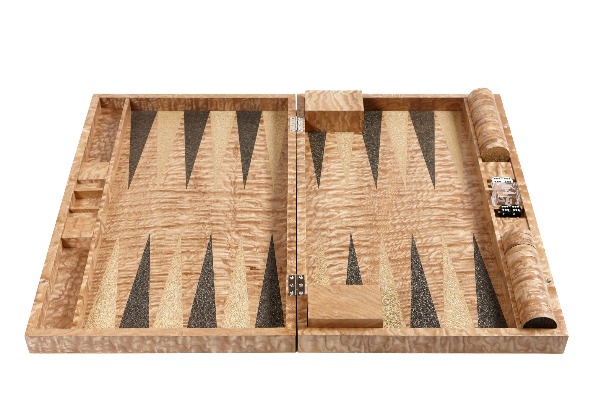 Tamo Ash Exclusive Creations Backgammon Set (Copper Black & Gold)