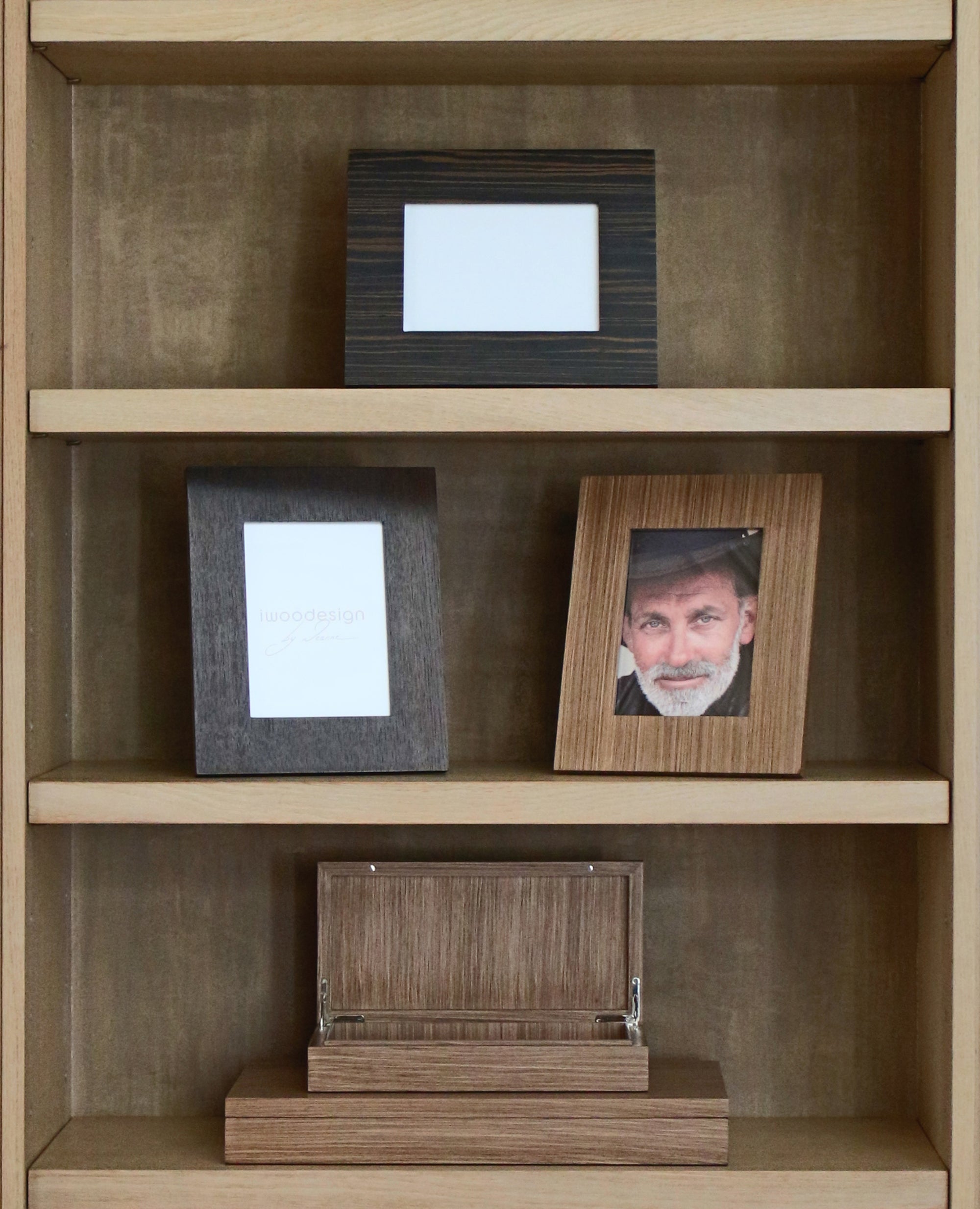 Luxury Photo Frames - 5" x 7" - Warm Walnut