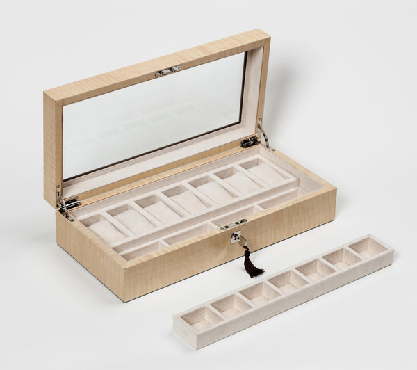 Figured Sycamore Exclusive Creations Watch Box