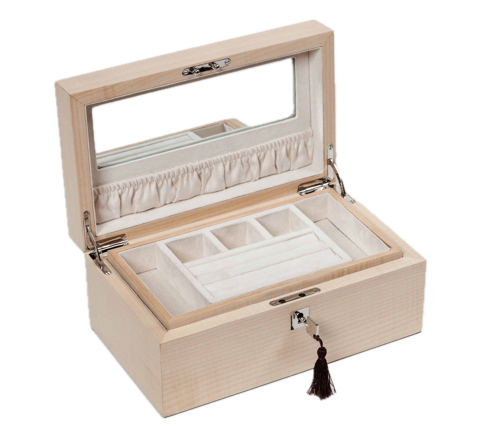 Figured Sycamore Exclusive Creations Jewellery Box