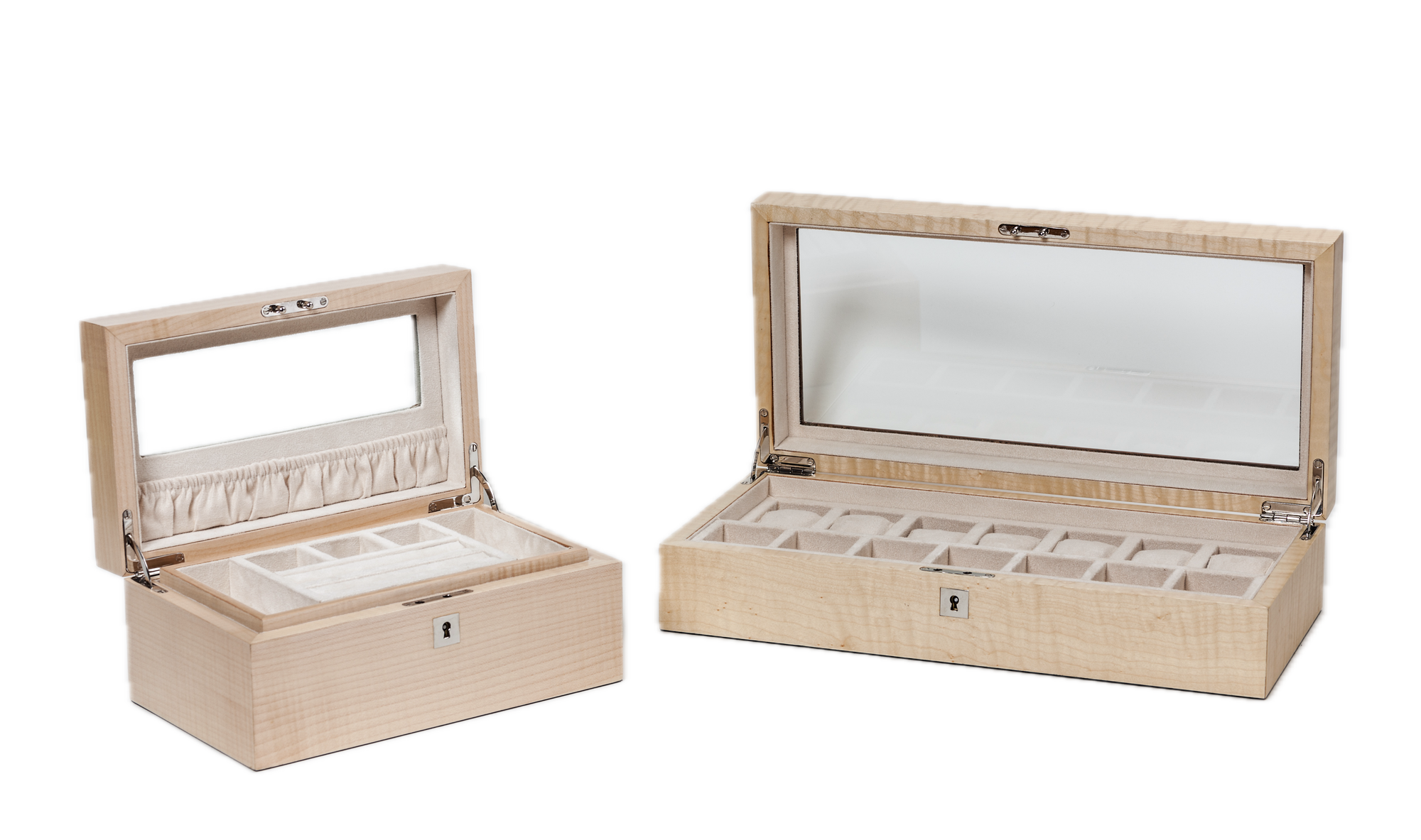 Figured Sycamore Exclusive Creations Watch Box