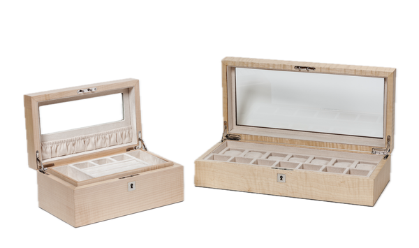 Figured Sycamore Exclusive Creations Jewellery Box