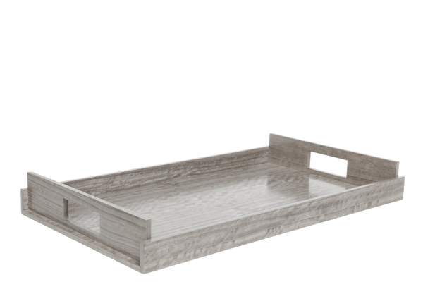LARGE Wood Trays - Sterling Grey