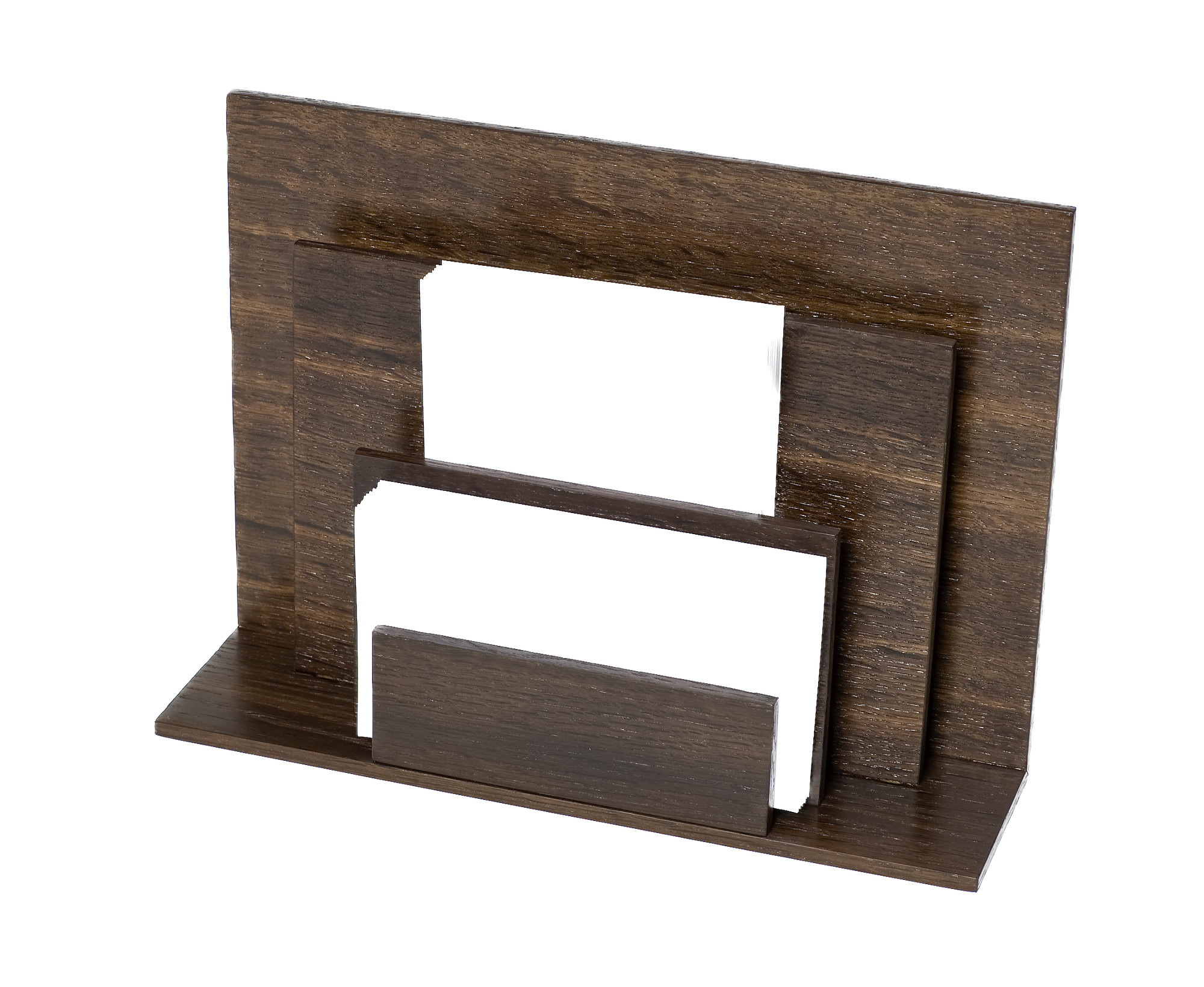 Letter Holders - Smoked Oak