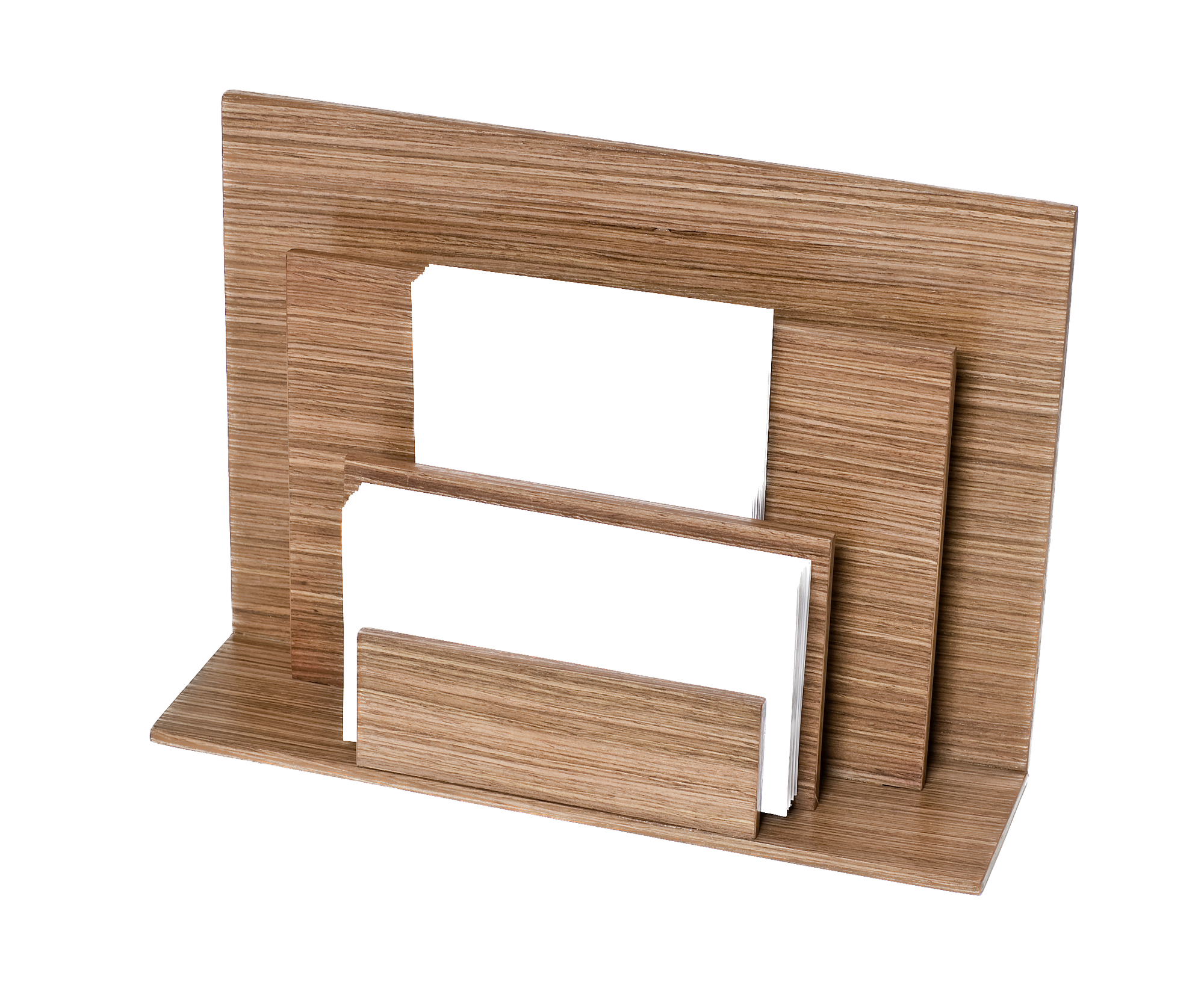 Letter Holders - Warm Walnut