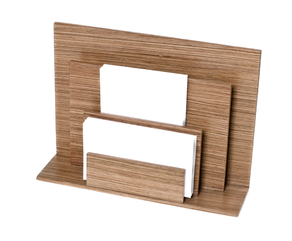 Letter Holders - Warm Walnut