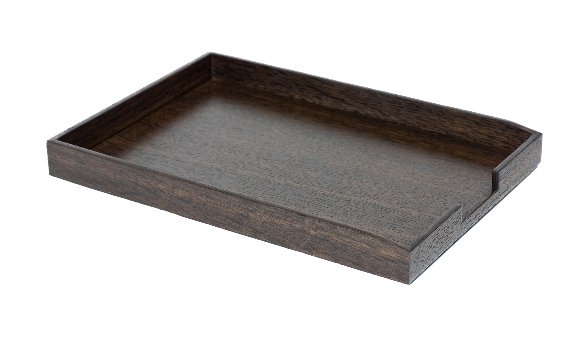 Stackable Letter Trays - Smoked Oak