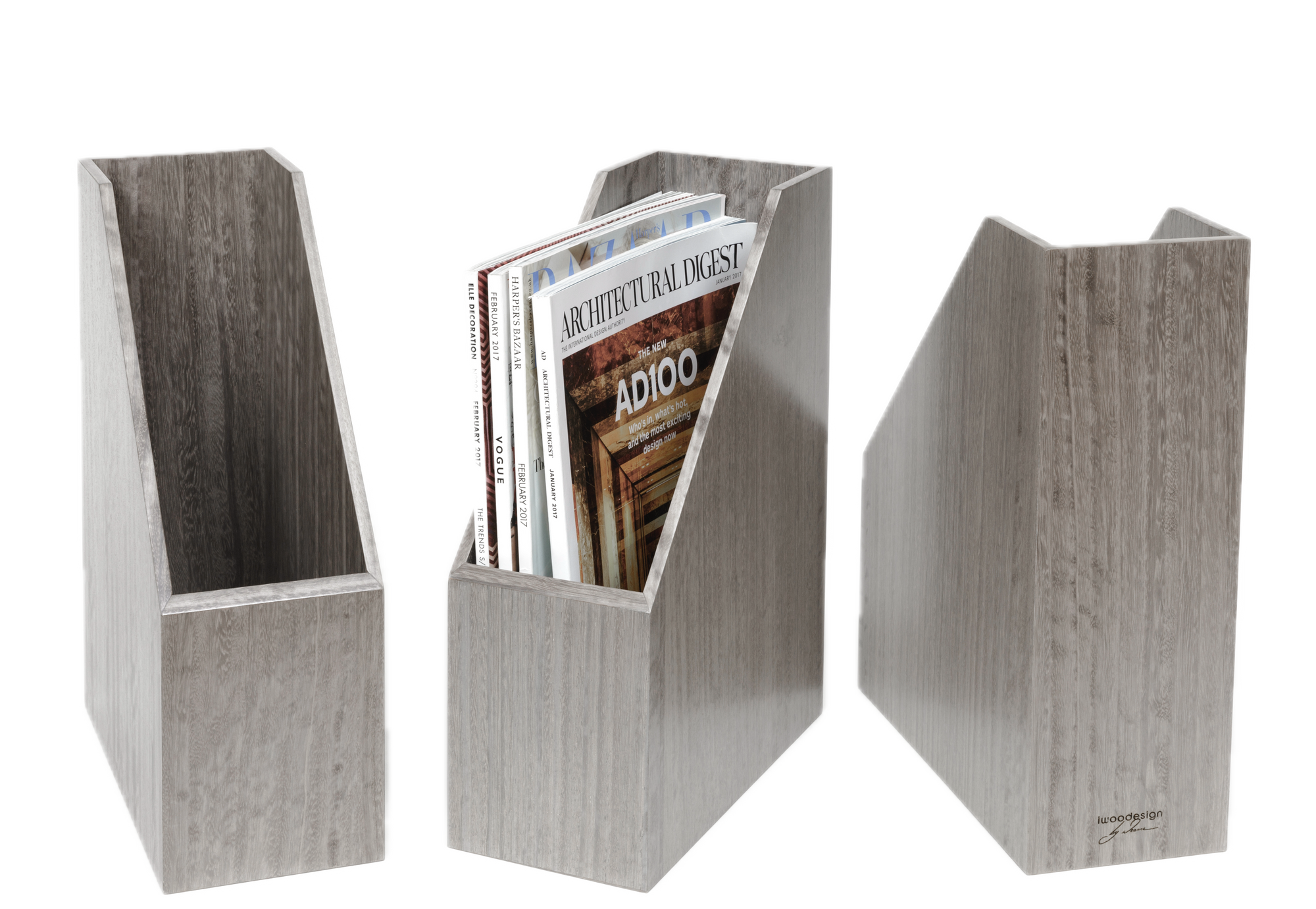 Magazine Holder - Sterling Grey