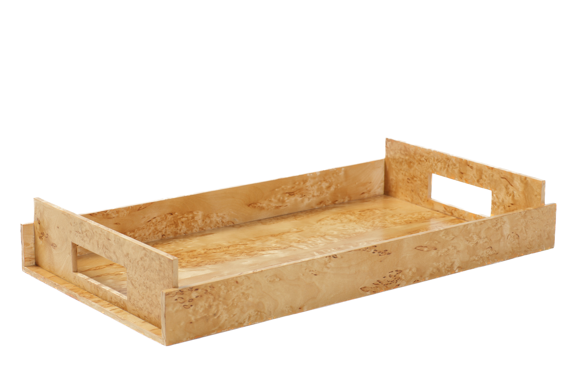 Luxury LARGE Wood Trays - Karelian Birch Exclusive Creations