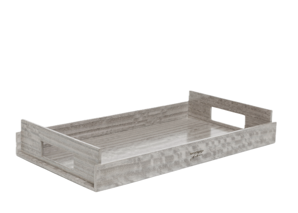 Nest of Wood Trays - Sterling Grey
