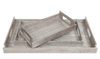 Nest of Wood Trays - Sterling Grey