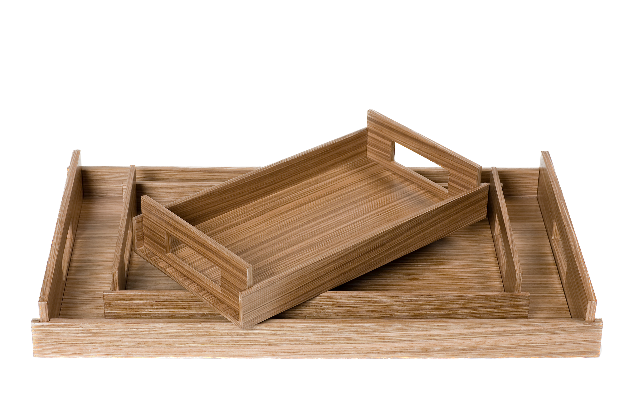 Luxury MEDIUM Wood Trays - Warm Walnut