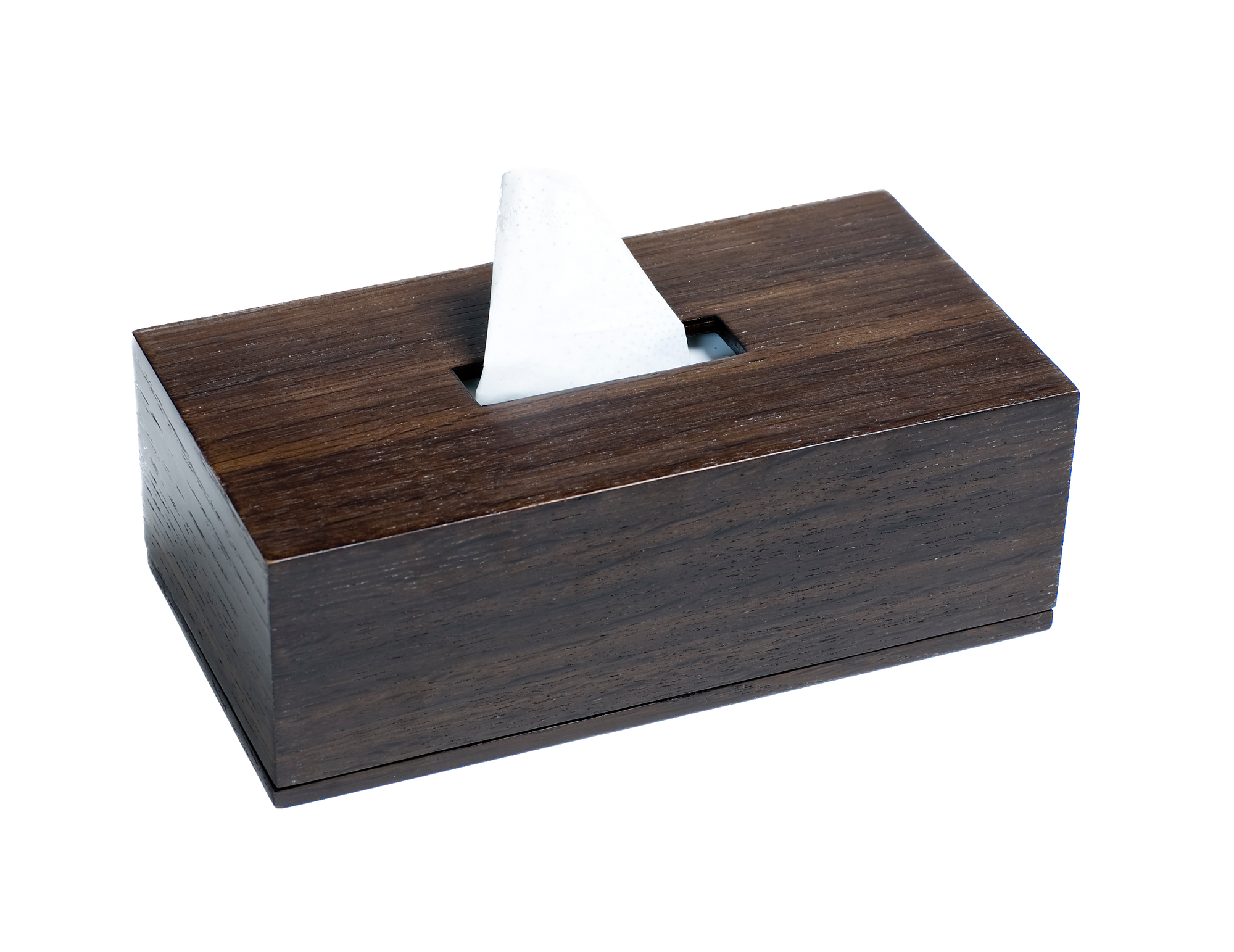 Rectangle Tissue Box - Smoked Oak