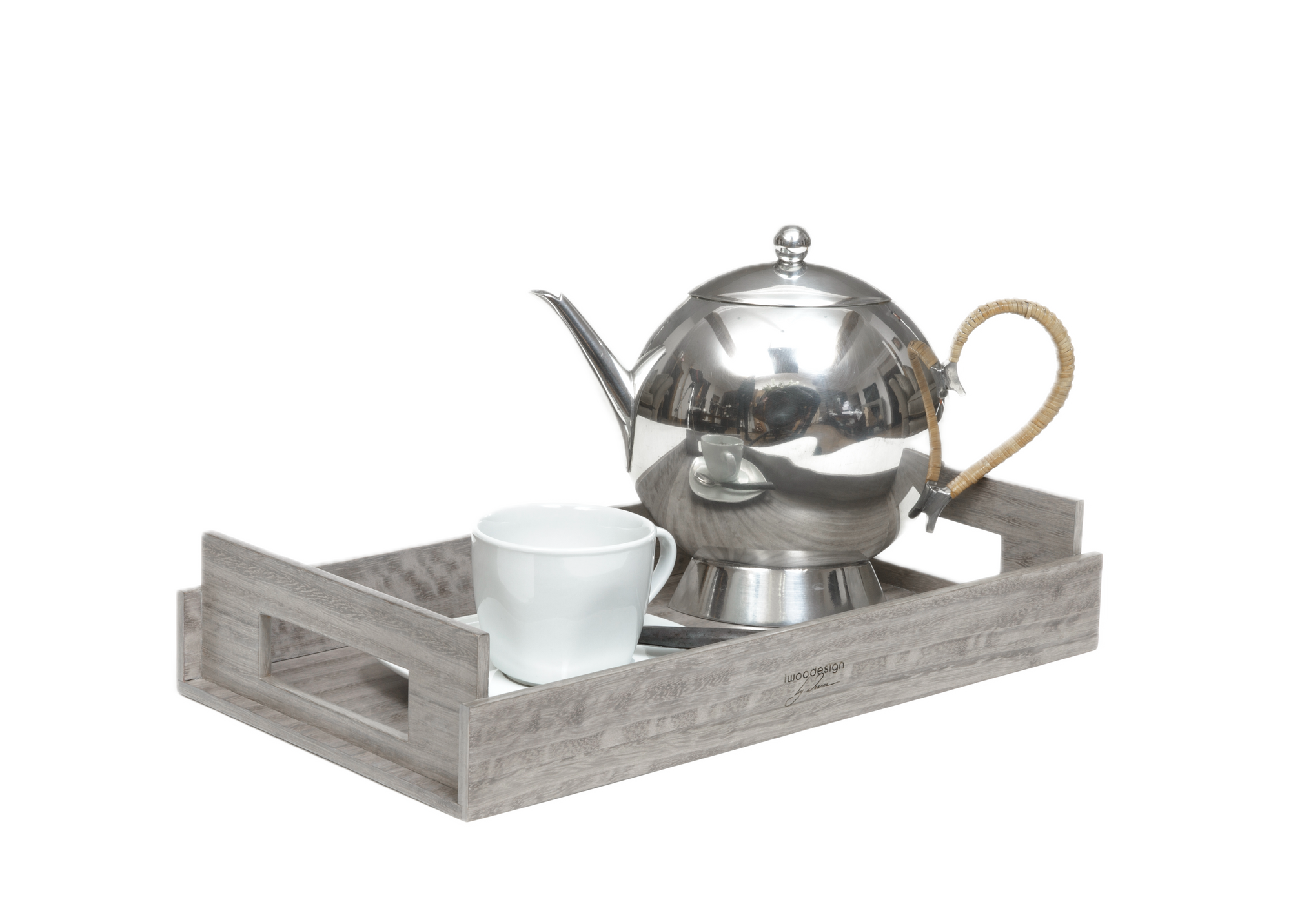 SMALL Wood Trays - Sterling Grey