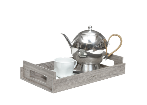 SMALL Wood Trays - Sterling Grey