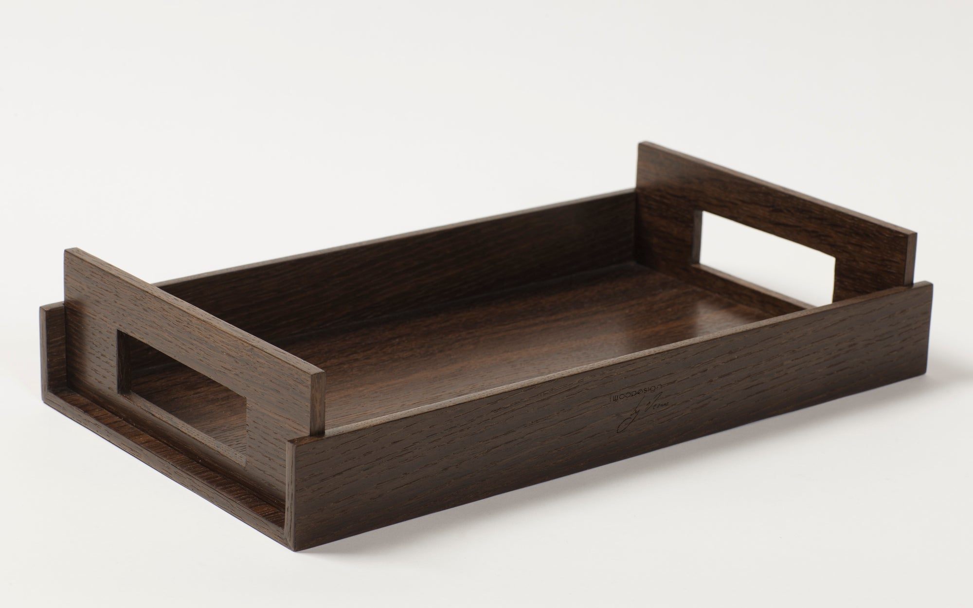 Luxury Nest of Wood Trays - Smoked Oak