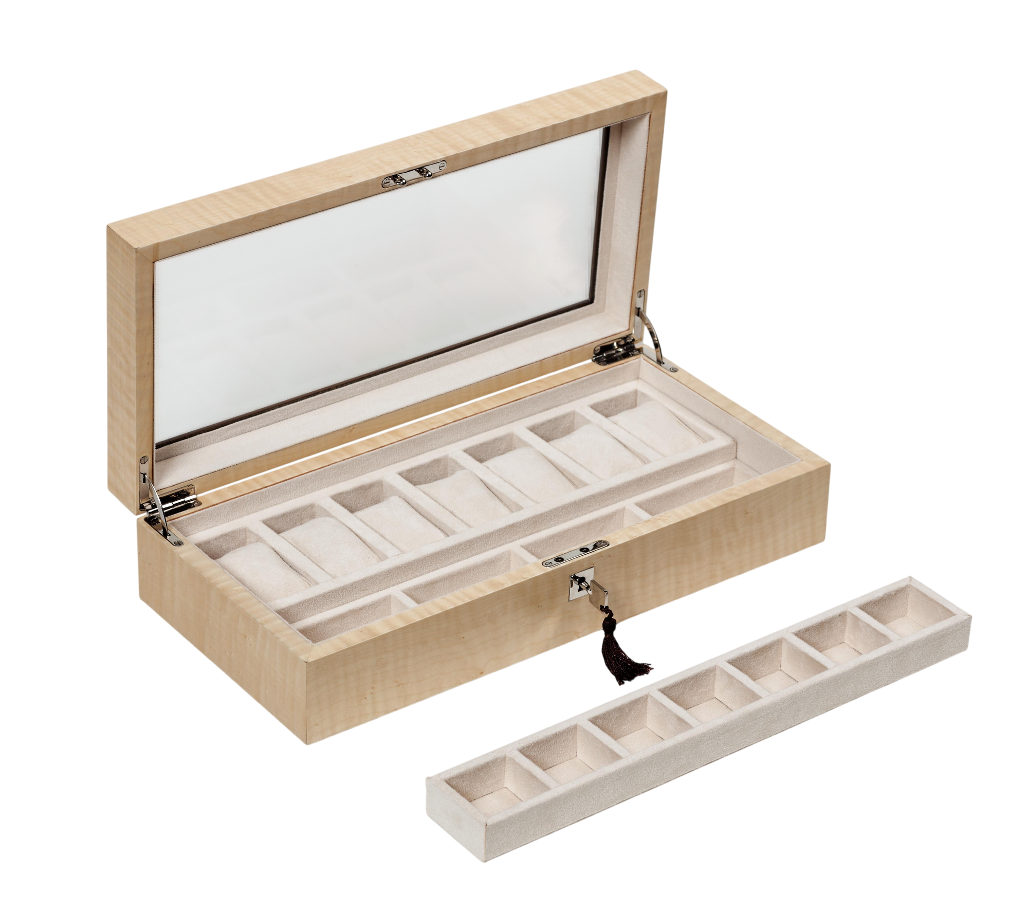Figured Sycamore Exclusive Creations Watch Box