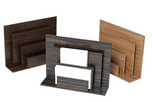 Letter Holders - Smoked Oak