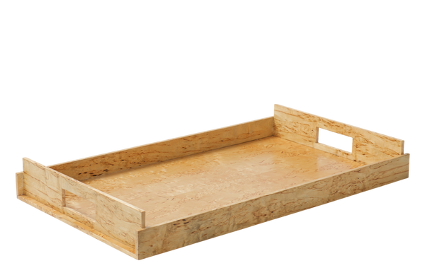 Karelian Birch Exclusive Creations Nest of Trays