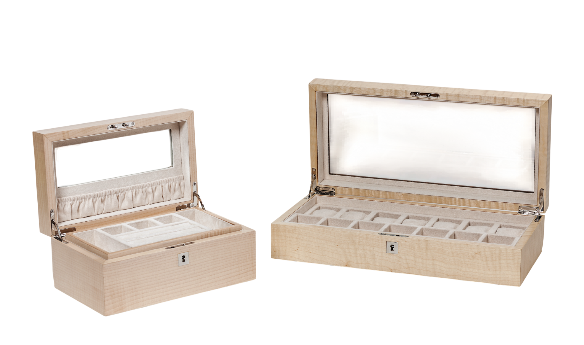 Figured Sycamore Exclusive Creations Watch Box