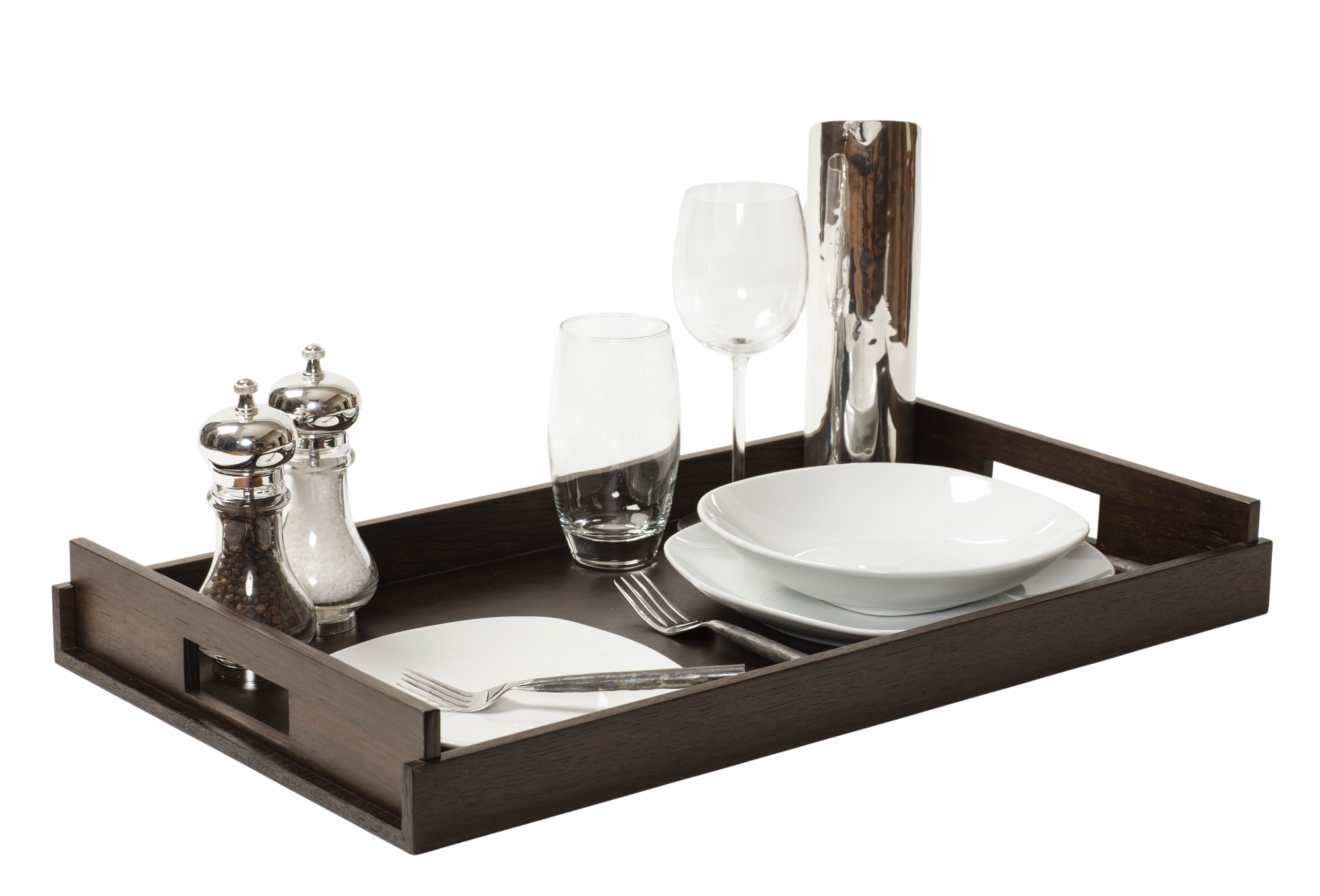 Nest of Wood Trays - Smoked Oak