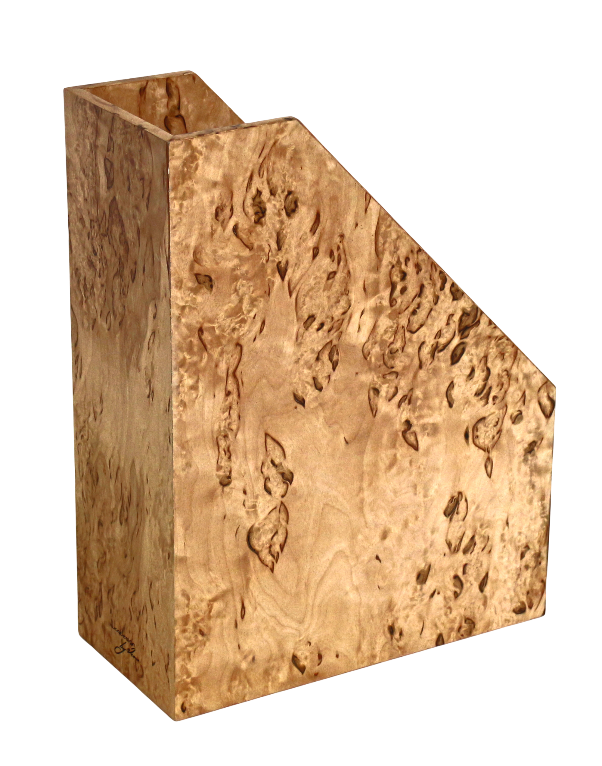 Karelian Birch Exclusive Creations Magazine Holder